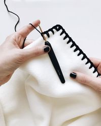 Super easy crochet DIY. Simple use single crochet and chain stitch to work around border of fleece fabric. Quick and cheap. Good stashbuster project for any weight 4 yarn.