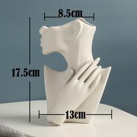 Product Description Fashion girl flower vase decoration Pure ceramic vase Hard foam box safe packing Table ornaments / Tabletop vase / Flowerpot / Girl figure statue