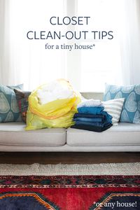 jojotastic - closet clean-out tips for a tiny house (with Glad!)