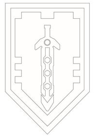 Coloring page Lego Nexo Knights shields-6 on Kids-n-Fun.co.uk. On Kids-n-Fun you will always find the best coloring pages first!