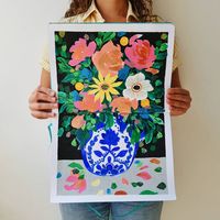 Sketchbook de Josefina Jiménez (@jojimenez) • Florero pintado con acrilico sobre papel de 160 gramos #Arte #Ilustracion #painting