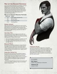 Way of the Bloody Knuckle, a boxer/brawler/pugilist archetype for a grittier flavor of monk! : UnearthedArcana