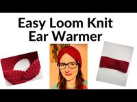 Easy Loom Knit Ear Warmer Headband (Beginner Friendly) - YouTube