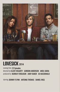 minimal polaroid series poster for lovesick