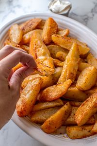 Oven Baked Potato Wedges (with SECRET STEP) | Alyona’s Cooking