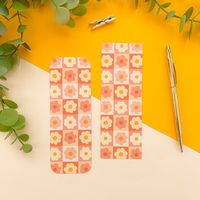 Pink Daisy Pattern Bookmark / Digital Art Illustration - Etsy UK