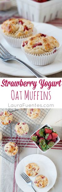 Strawberry Yogurt Oat Muffins: These muffins are great for breakfast or as a snack in your kids lunchbox. Filling and high in protein.