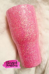 A stunning holo glitter tumbler!