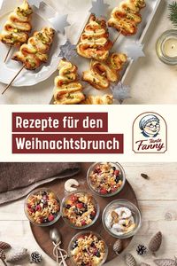 Damit du deine Familie und deine Freunde mit besonders köstlichen Überraschungen auf dem festlich gedeckten Tisch begeistern kannst, haben wir für dich einige Rezepte für die Feiertage zusammengestellt: Super einfach und einfach in der Zubereitung wie immer. Ob süß oder pikant – mit Tante Fanny bringst du alle Augen zum Strahlen.