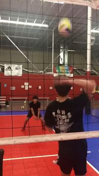 How To Dig in Volleyball - Ball Control Work With Jacob and Adlai During Breakfast Club Training