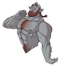 Firbolg; Fomorian; shirtless fantasy men; pathfinder; D&D; pathfinder; dnd; man; male Vortigern Krill by Bubba-Buu