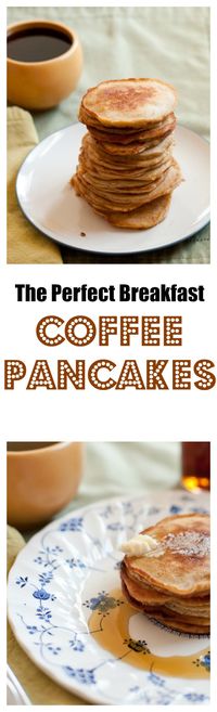 Our recipe for special occasion Homemade Coffee Pancakes. Warning- they go extremely fast at the table! bloggingwithapples.com