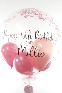 Beautiful personalised bubble balloons delivered! For more information and to order balloons for your next special occasion please visit our website... Balloon delivery throughout the UK! #balloonsbycelebrations #balloonsdelivereduk #balloondeliveryuk #personalisedballoons #ballooninabox