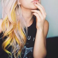 Goldilocks... I can just picture this with a faded rose gold pink with those yellow gold chunks... Love it.