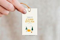 Camp Party Editable Gift Tags Template for Minimalist - Etsy