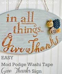 EASY Thanksgiving Sign with Rustic Style