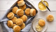 A heavenly chorus descends from above, gracing your table with a truly divine treat: Angel Biscuits! These seemingly humble heroes of the feast are anything but simple: flaky layers of buttery pastry, crispy on the outside and tender on the inside, just waiting for jams or sauces or even just good, old-fashioned butter. At only an hour and a half to make, they really are a snap to make too! And legend has it, every time you bite into Angel Biscuits, an angel gets its wings!
