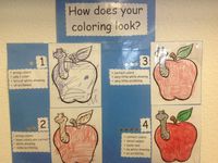 A fun coloring rubric for little kids.