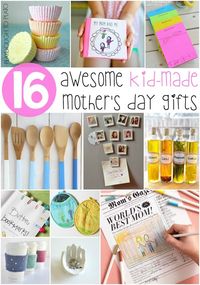 Mother’s Day is just around the corner and, in case you need a little inspiration for kid-made gifts moms will love, we’ve pulled together our favorite finds from across the web. These 16 homemade gifts are sure to make Mother’s Day extra special for any mom. #mothersdaygifts #kidgifts #kidmadegifts