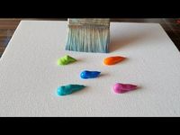 Easy Abstract Painting / Colorful /Satisfying / Demonstration / Daily Art Therapy / Day #035 - YouTube