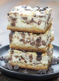 Keto Chocolate Chip Cheesecake Bars - It Starts With Good Food