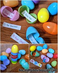 Educational Easter egg Activities from exercise to puzzles to counting