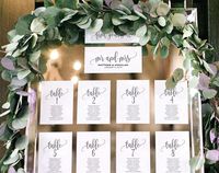 Wedding Seating Chart Template Seating Plan Wedding Seating | Etsy