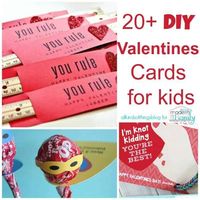20 valentines cards ideas for kids #VAlentinesforkids #DIYValentine #DIYValentinesdaycards #VDayCards #DIYkidscards #Feb14