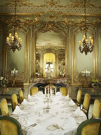 Relais & Chateaux - Cliveden House. United Kingdom. Luxurious dining room.