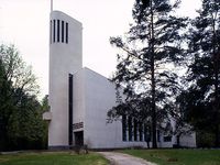 Kannonkosken kirkko. Kuva: MV/RHO/124910:2 Martti Jokinen 1998