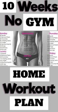 10 Weeks Home Challenging Workout Plan. Try doing 45-60 minute workout. You ought to do the exercise at least 3 Hours weekly. Beginners should start with 50 minutes a week and aim to 200 moments.