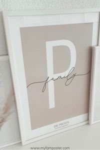 Das ‚My Letter Poster' ist das perfekte Familienposter für euer zu Hause. Durch die Personalisierung ist es ganz individuell zu gestalten.