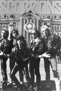 The Scorpions are a rock band from Hannover, Germany formed in 1965 by guitarist Rudolf Schenker, who is the band's only constant member (although Klaus Meine has been lead singer for all their studio albums). They are known for their 1980s rock anthem "Rock You Like a Hurricane" and many singles, such as "No One Like You", "Send Me an Angel", "Still Loving You", and "Wind of Change".