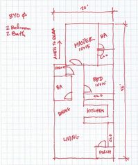 20 foot wide house