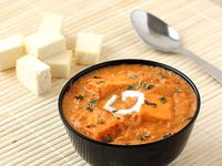 Delicious Shahi Paneer - Punjabi Curry - Paneer cubes in rich creamy gravy of cashew nuts, Indian spices and tomato - Lunch Special Food - Recipe with Step by Step Photo