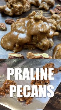 This is an easy recipe for stovetop praline pecans. The candied pecans are perfect for the Thanksgiving and Christmas holidays. #pecanrecipes #pecanrecipeseasy #pecansrecipescandy #pecanrecipesdesserts