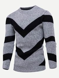 Men Geometric Print Jumper
