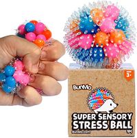 Amazon.com: BUNMO Hedgehog Stress Balls Sensory Toys. 1pc Squishy Stress Ball for Kids - 38 Water Beads. Orange, Pink & Blue Sensory Balls. Squishy Ball Works as Kids Toys, or Water Basket Stuffers. : Toys & Games