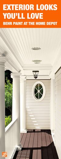 Get the exterior color you’ve been searching for from BEHR at The Home Depot. Cottage White is the perfect color for exterior or interior walls. Shop in-store or online at HomeDepot.com today.