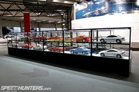 As part of the Toyota 75 exhibit, a huge collection of 1:5-scale styling study models were displayed by Toyota's Design Center.