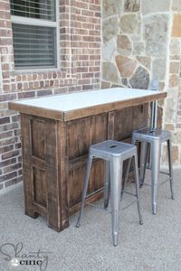 DIY Tiled Bar - Free Plans and a Giveaway! - Shanty 2 Chic