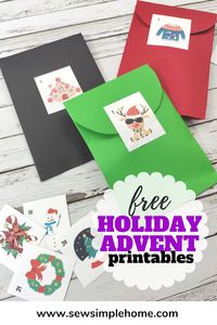 Make Your Christmas Countdown Special with a Printable Advent Calendar and envelope template.