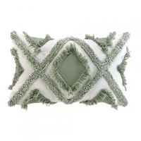 Rechteckiges Kissen (50 cm) Marissa Salbeigrün - Wohntextilien - Eminza