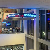Custom Ceiling mounted LED stock ticker