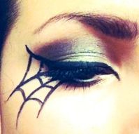 DIY Spinnennetz Halloween Augen Make-up # Cateye # Lidschatten # Halloween Beauty & Person Halloween