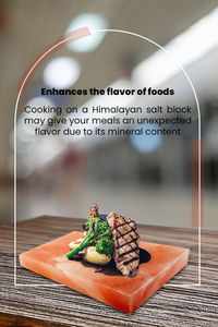 Cooking on a himalayan salt block may give your meals an unexpected flavor due to its mineral content..... #healthylifestyle #saltcookingblock #saltcookingplate #saltblock
