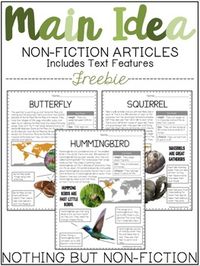 Main Idea Reading Passages: Spring Animals ::FREEBIE:: | TpT