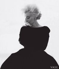 Marilyn Monroe in Dior, photographed by Bert Stern for Vogue, 1962.