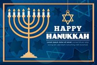 Blue and golden hanukkah Premium Vector | Premium Vector #Freepik #vector #celebration #festival #holiday #event