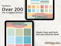 Colourful Digital Sticker Set for Digital Notebook Digital - Etsy Singapore